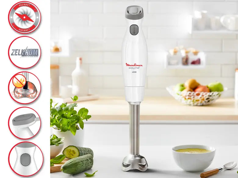 Pied mixeur MOULINEX easychef 450W. DD451110/DD451810